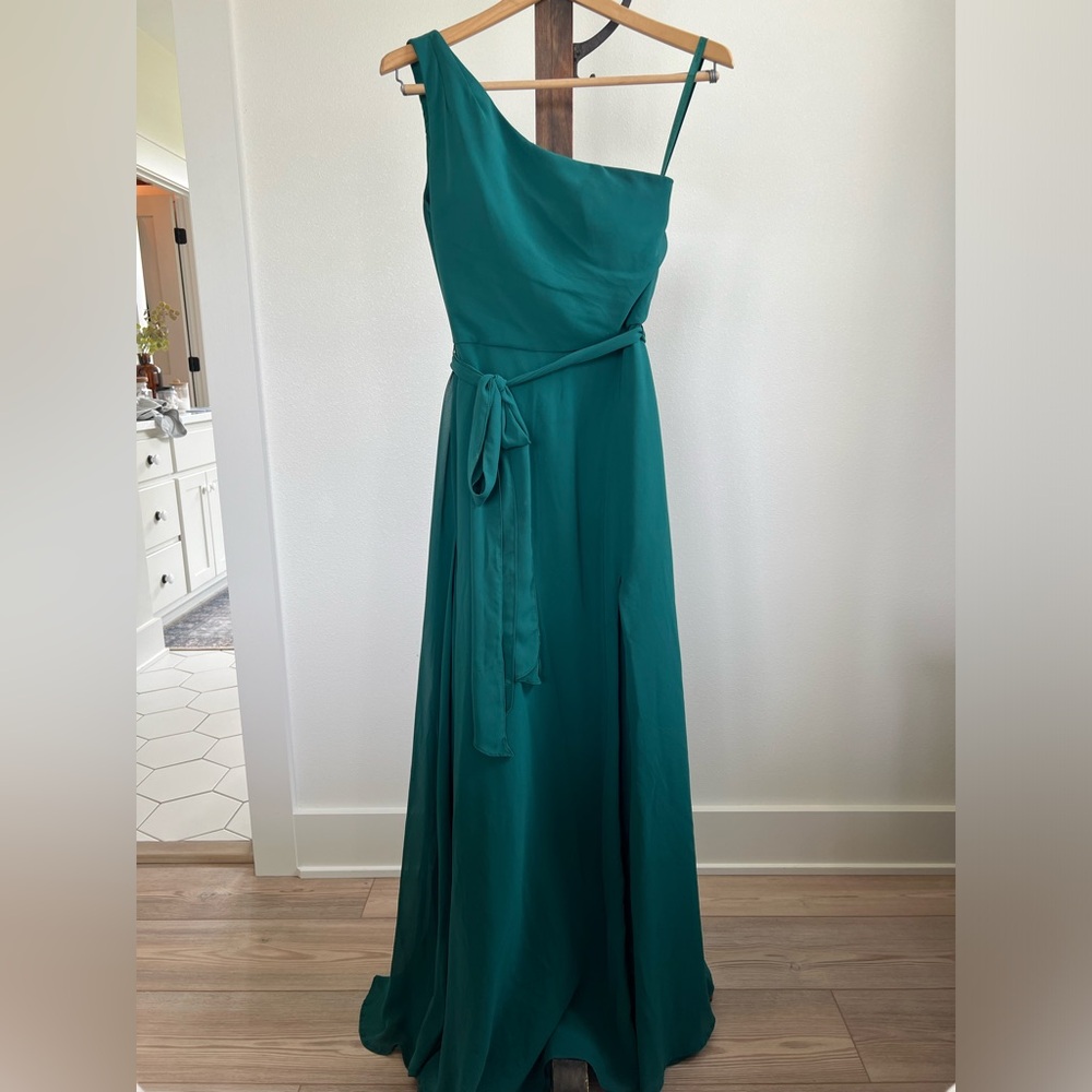 Modules Madeline Gardner Emerald Green Size 4 Bridesmaid Dress